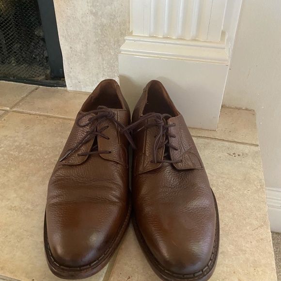 Franco Cuadra Mens Size 28 Brown Leather Dress Shoe
